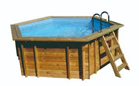 Piscine Bois Ronde Elora Aqualux Viasol