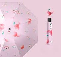 Peach Umbrella Kids Umbrella for Children Automatic Folding Umbrella