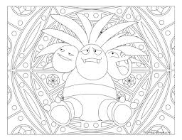 Exeggutor Pokemon 103 Pokemon Coloring Pages Pokemon Coloring Coloring Pages
