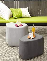 12 Stylish Outdoor Furniture Finds Stylish Outdoor Furniture Concrete Furniture Patio Side Table