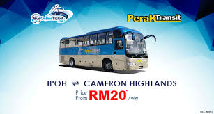 Up to now, 571 booked bus tickets from cameron highlands to ipoh through our service. Perak Transit Between Ipoh And Cameron Highlands Busonlineticket Com