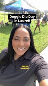 It’s Doggie 🐶 Dip Day in Laurel at Greenview pool!  @zoomingroominsouthlaurelbowie is a local mobile, business and you can get  10% off of your first groom.