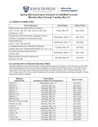 Fau Final Exam Schedule Spring 2022 2