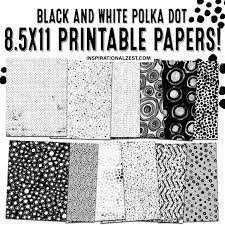 One of the best ways to cut household costs is by sewing your own clothes, bags, and toys. Free Printable Pattern Paper Black And White Polka Dot