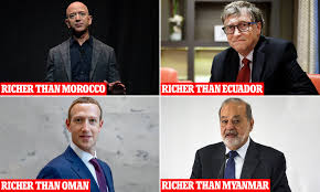 Ten wealthiest people are richer than poorest 85 countries combined | Daily  Mail Online