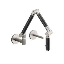 wall mount articulating kitchen faucet