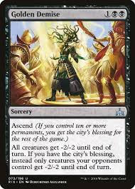 City's blessing token (006) (token). Golden Demise Moxfield An Mtg Deck Builder Site For Magic The Gathering