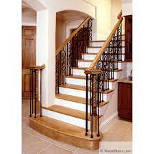Right Hand Volute Stair Fitting Lj 7x35 Handrail Fitting