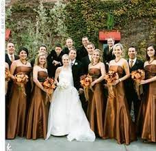 Fall 2012 Top Autumn Wedding Colors Fall Wedding Colors Bronze Wedding Dress Bronze Bridesmaid Dresses
