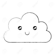 These cartoon clouds are an example of different styles that you can use to make your own drawings. Cloud Happy Cartoon Smiling Vector Illustration Sketch Royalty Free Cliparts Vectors And Stock Illustration Image 100194742