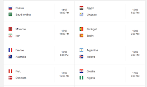 Indonesia tidak perlu tampil di ronde pertama dan langsung masuk ke ronde kedua. Jadual Piala Dunia 2018 Waktu Malaysia Denaihati