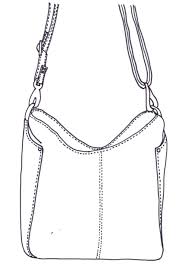 Black And White Bag Outline Blank Slate Bag Outlines Tote Bag Design Bags Bags Designer