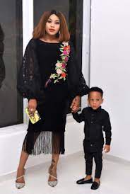 It appears songstress tiwa savage wished to be married after attending the marriage of fashionista toyin lawani saying somebody's son will find her too. Toyin Lawani And Son Slay In Black