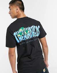 Footwear, suits, outwear, tops, pants, bags & accessories. The Hundreds Red Eye Schwarzes T Shirt Mit Print Am Rucken Asos