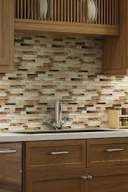 Mto0207 Contemporary Linear Brown Glossy Foil Glass Mosaic Tile Trendy Kitchen Backsplash Glass Mosaic Backsplash Kitchen Backsplash With Dark Cabinets