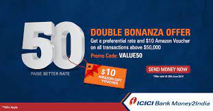 Get 25 paise preferential rate plus gift on your 1st transfer through money2india mobile app till april 30, 2016. Double Bonaza Offer Get A Icici Bank Nri Services Facebook