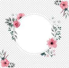 Almost files can be used for commercial. Wedding Invitation Frame A Pink Border Of Water Pink Floral Border Tshirt Flower Arranging Png Pngwing