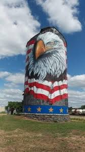 The Freedom Silo In Monett Missouri Large Mural Monett Silos