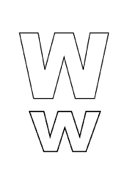 This picture will help your child associate letter 'w' with watermelon, watch, whale, wolf, wheel. Letter W Coloring Pages Download And Print Letter W Coloring Pages