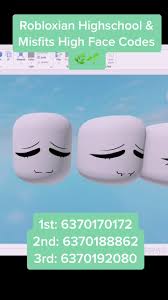 Bloxburg face codes / cute roblox faces ids roblox menu. Face Codes Roblox High School