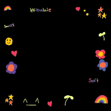 Overlay Hobicore Tiny Messy Cute Aesthetic Rainbow Draw Di 2020 Stiker Pengeditan Foto