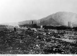 Prior to the atomic attacks on hiroshima and nagasaki, elements existed within the japanese government that were trying to find a way to end the war. The Epicentre Of The Atomic Bomb Blast Nagasaki 9 August 1945 Australian War Memorial