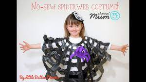 No Sew Halloween Spider Web Costume For Kids Youtube Homemade Costumes For Kids Spider Web Costume Spider Costume Kids