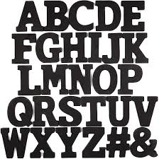 White and black letter letter letter letter letter blocks. Amazon Com 54 Pieces Wooden Alphabet Letters For Craft Home Wall Decor Black 3 In