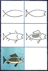 Draw Fish Gif 448 650 Fish Drawings Drawn Fish Drawings