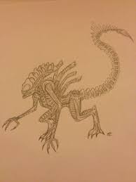 How to draw a xenomorph an easy step by step drawing lesson for kids. How To Draw A Xenomorph Warrior 8 Steps Instructables