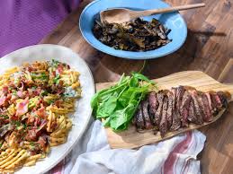 Steak Out Italian Style Recipe Food Network Recipes Stuffed Mushrooms Steak