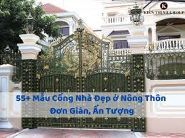 55+ Mẫu Cổng Nhà Đẹp ở Nông Thôn Đơn Giản, Ấn Tượng