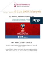Russia, saudi arabia, egypt, uruguaygroup b: Fifa World Cup 2018 Schedule Fixtures Pdf
