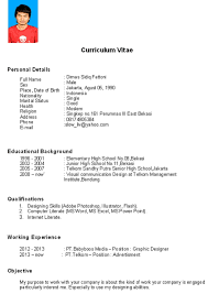 Cara membuat resume pribadi untuk beasiswa. Contoh Daftar Riwayat Hidup Perbankan Ditdottudit