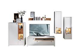 Innostyle Wohnwand Serpio In Weiss Und Wildbuche Mobel Letz Ihr Online Shop