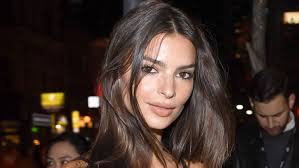 This could be technically be safe for work because she is wearing hair shorts. Emily Ratajkowski Channels Demi Moore S Iconic Pregnancy Photo Shoot For Halloween Entertainment Tonight