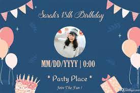 Create birthday invitations for free in minutes. Birthday Invitation Card Maker Online