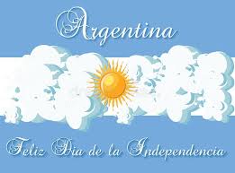 El día de la independencia de los estados unidos (independence day o the fourth of july en inglés), es el día de fiesta nacional que se celebra el 4 de julio en los estados unidos. Plantilla Feliz De La Tarjeta De Felicitacion Del Dia De La Independencia De La Argentina Con La Bandera Estilizada Como Cielo N Ilustracion Del Vector Ilustracion De Plano Historieta 106476337