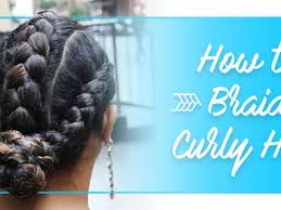 How to french braid pigtails your own hair. How To Braid Curly Hair Devacurl Blog