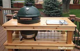 Your first decision point is the overall size. The Big Green Egg Diy Table
