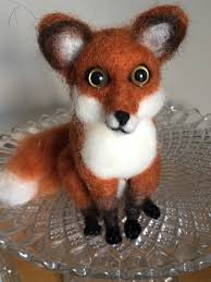 Needle Felted Fox, 2 Styles to Choose From.