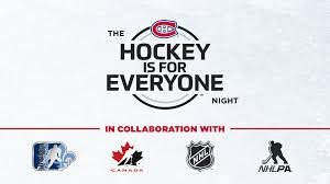The official montreal canadiens team colors are red, white and blue. Hockey Is For Everyone Night Fondation Des Canadiens Pour L Enfance