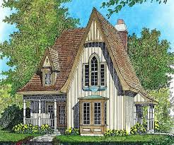 If you are interested in building a home that has gothic influences, but more closely resembles a farmhouse, then you should start your search by looking over the plans in this category. Charming Gothic Revival Cottage Architectural House Plans 144139