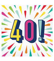 Wright square cafe a gourmet market. Servietten Birthday Colours 40 Geburtstag 16 Stuck