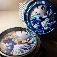 Are You Ready For The Great Wave Off Kanagawa Day Date Dial Shipping Out Tomorrow By Iamodiebeltran The Great Wave Off Kanagawa Dial Is A Seiko Mod Parts Fr