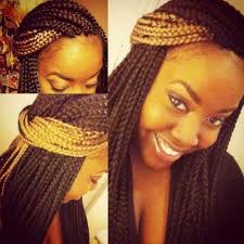 Black 'n gold classic braiding hair 5 pack (280) : Black And Gold Box Braids Box Braids Hairstyles Box Braids Styling Blonde Box Braids