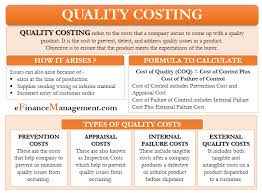 Quality Costing Meaning Types How To Calculate And More In 2020 Cash Flow Statement Financial Management Process Control
