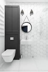 Large White Bathroom Tiles With Black Grout Trendecors