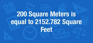 1 square foot (sqft) is equal to 0.09290304 square meter (sqm). What Is 200 Square Meters In Square Feet Convert 200 M2 To Ft2