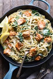 Breakfasts desserts main dishes snacks. Creamy Salmon Pasta Recipe With Video Foxes Love Lemons